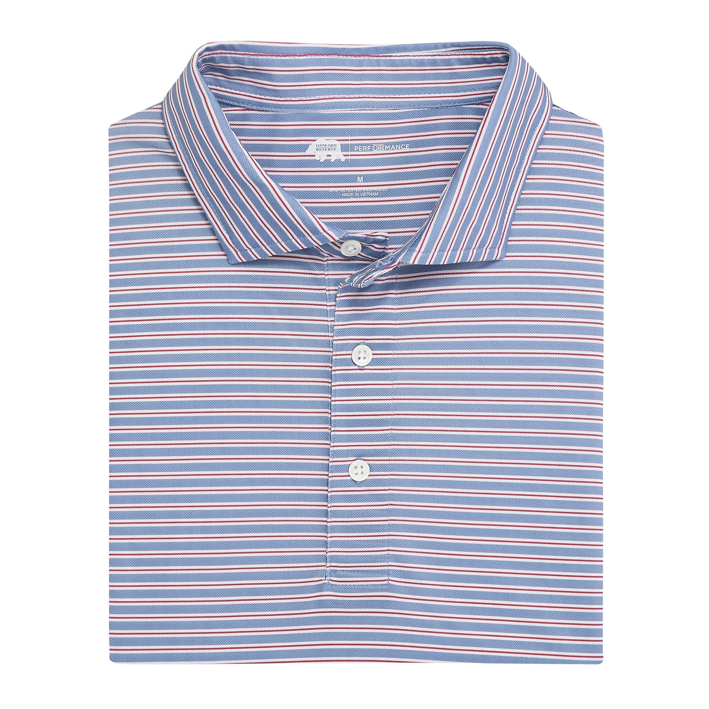 Match Stripe Performance Pique Polo