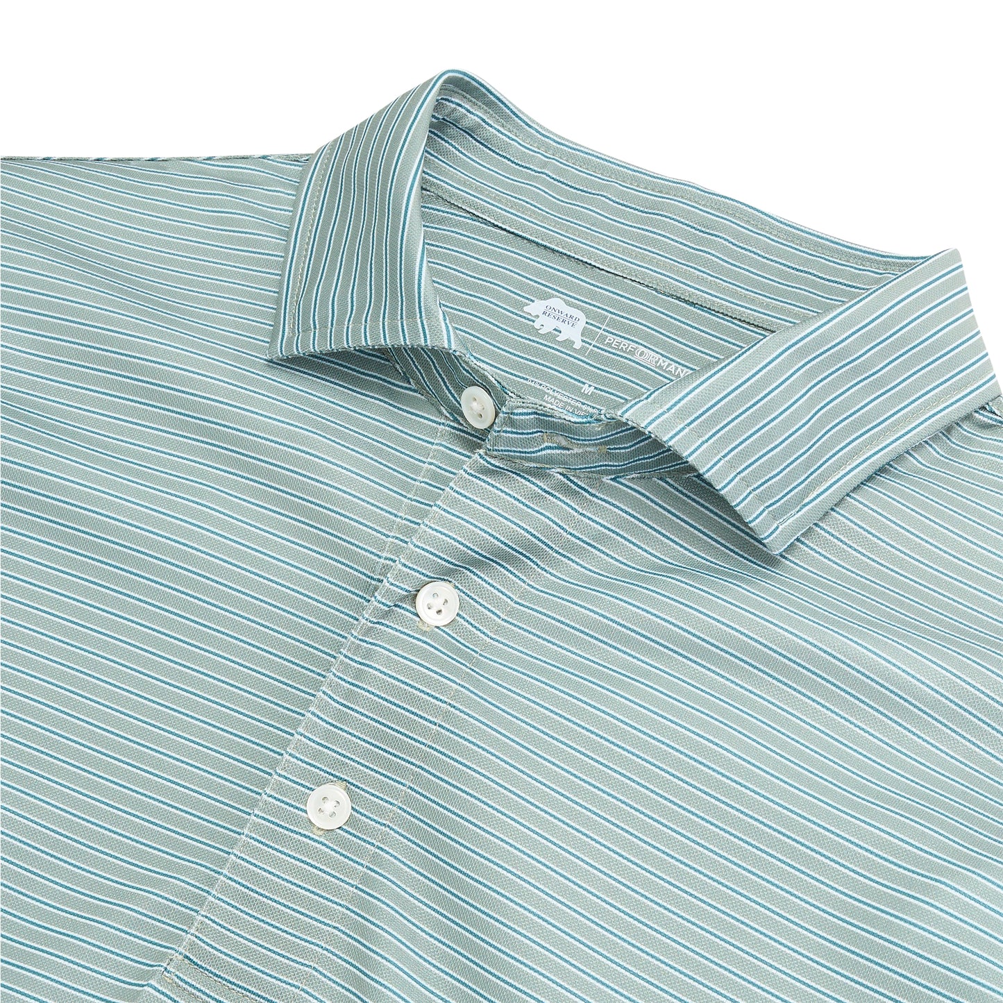 Trophy Stripe Performance Pique Polo