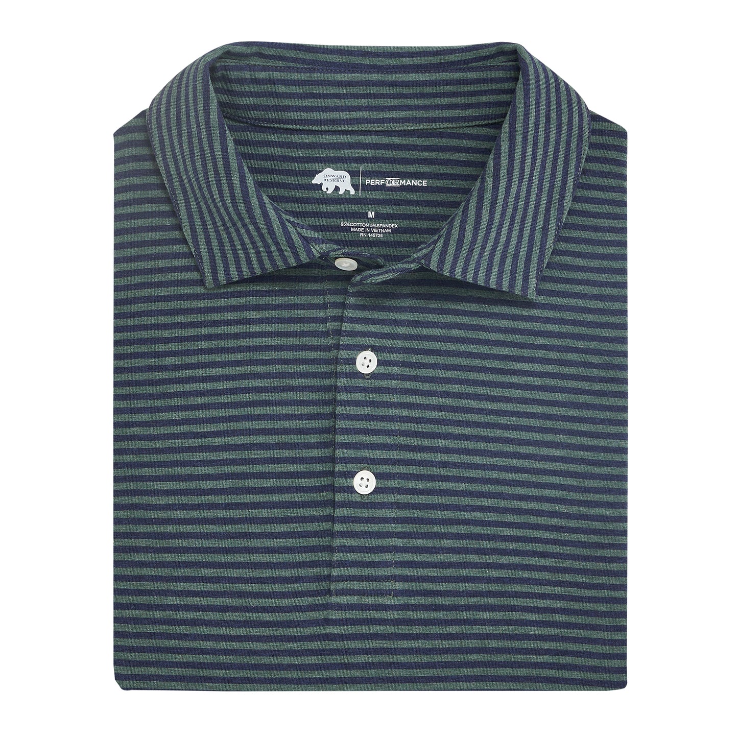 Row Stripe Icon Polo