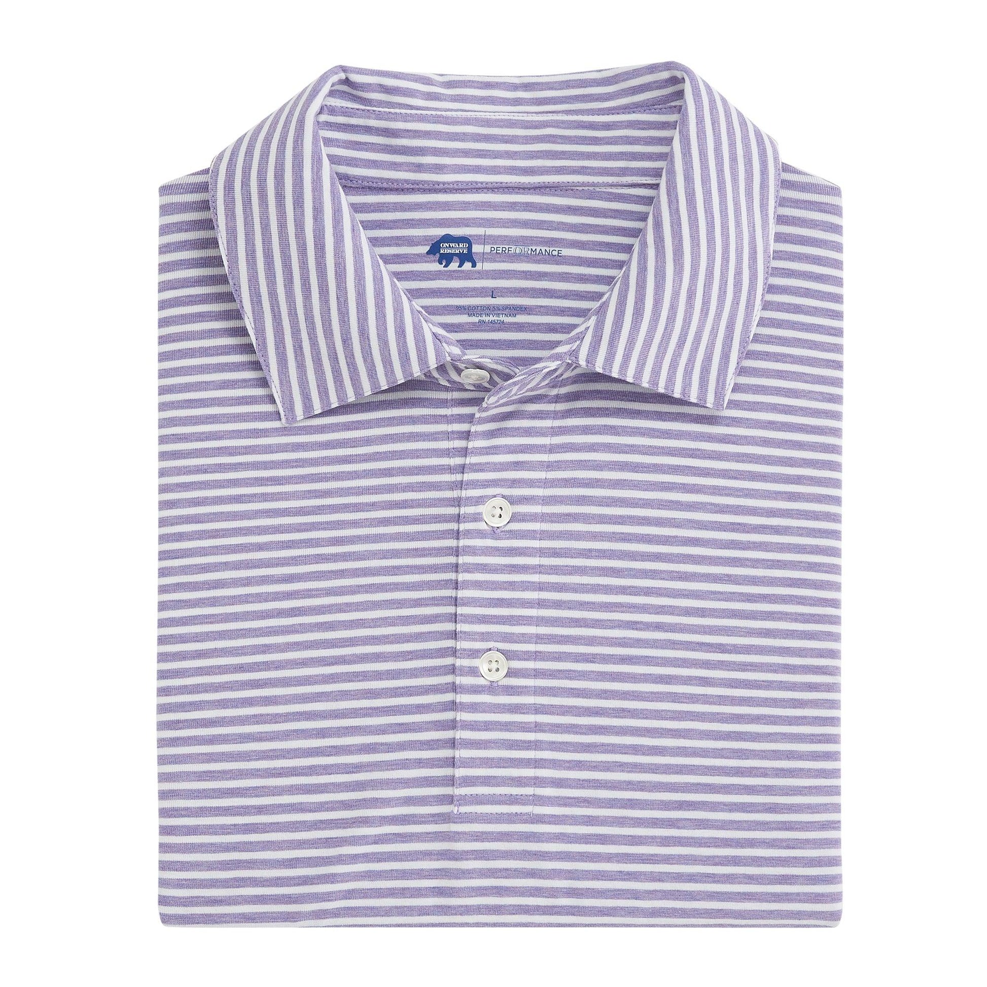 Row Stripe Icon Polo - Onward Reserve