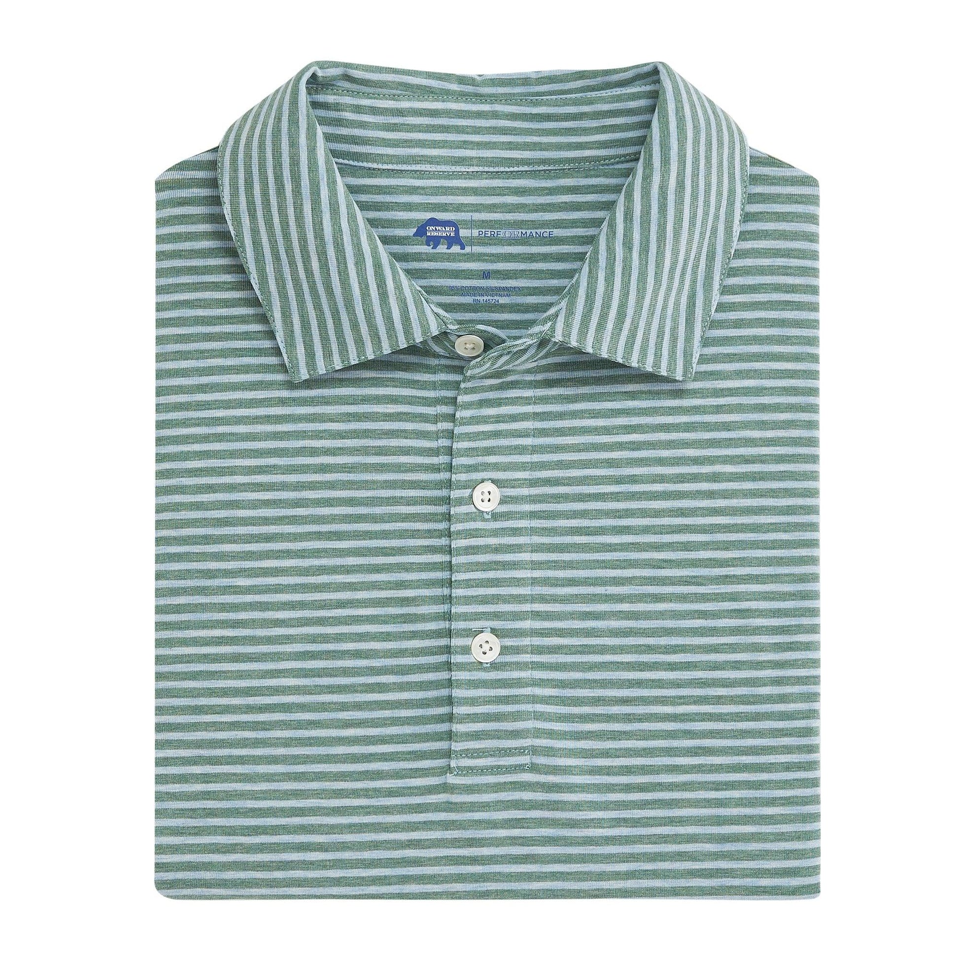 Row Stripe Icon Polo - Onward Reserve