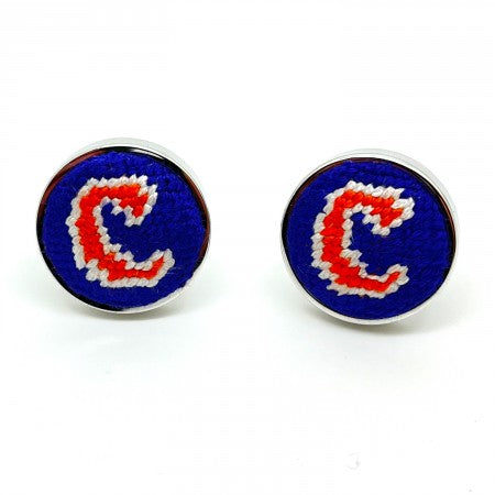 Clemson C Needlepoint Cufflinks