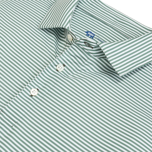 Echo Stripe Performance Polo - Ivy