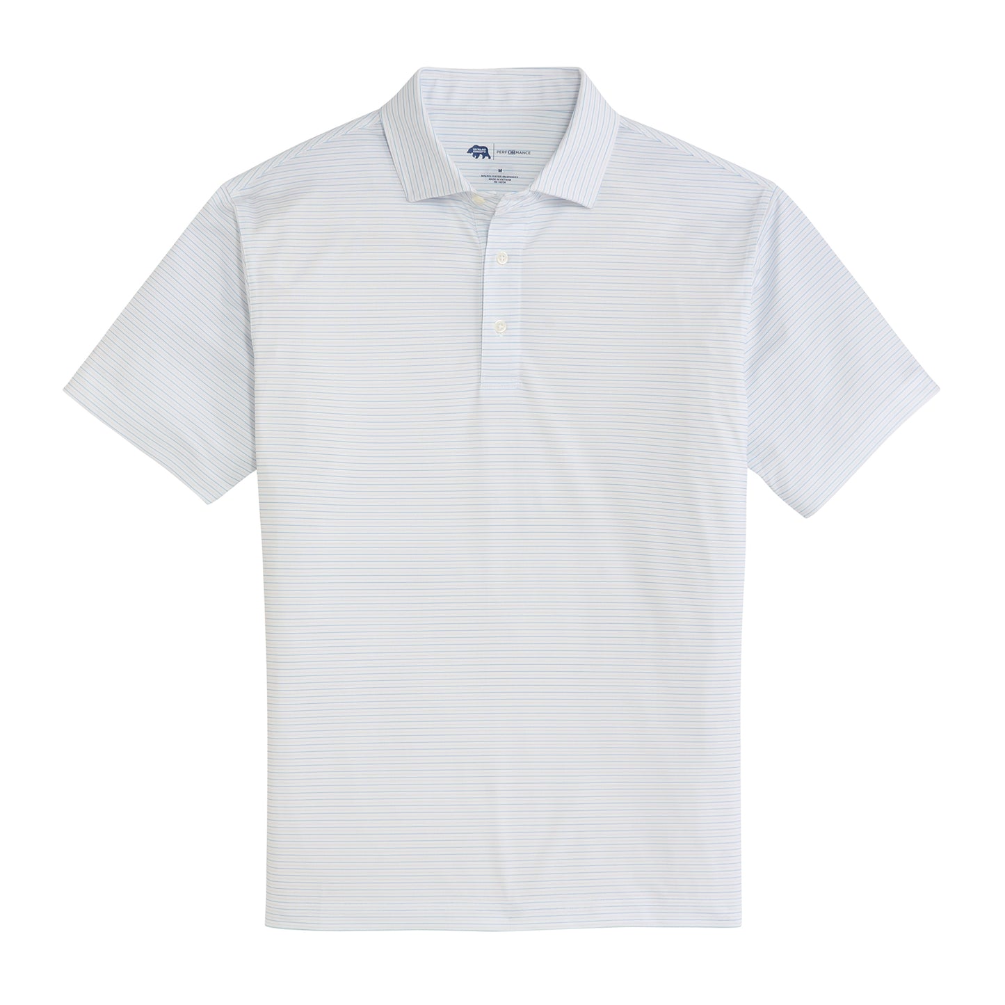 Tour Stripe Performance Pique Polo - Heron
