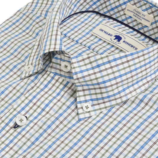 Rutledge Classic Fit Quad Shirt - Chocolate