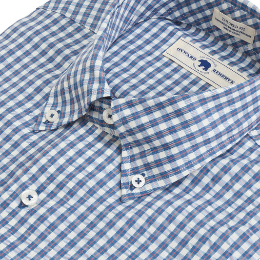 Gibbes Tailored Fit Brushed Performance Twill - Captains Blue