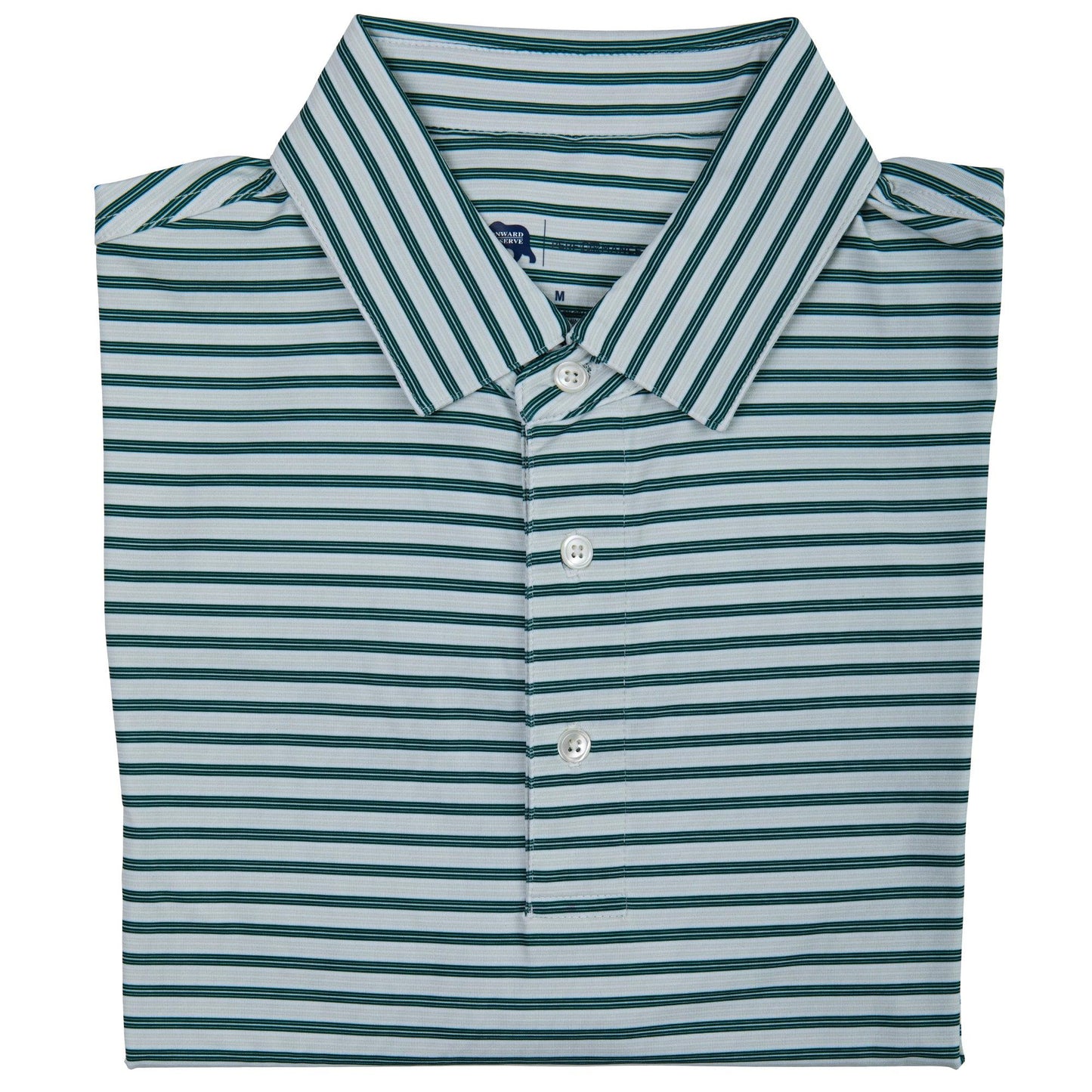 Wedge Stripe Performance Polo - Daybreak