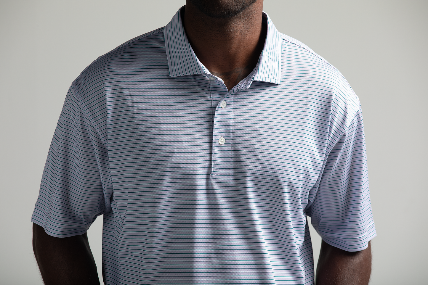 Trophy Stripe Performance Pique Polo