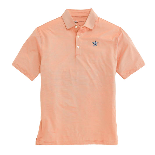 Houston Astros Hairline Stripe Performance Polo - Orange
