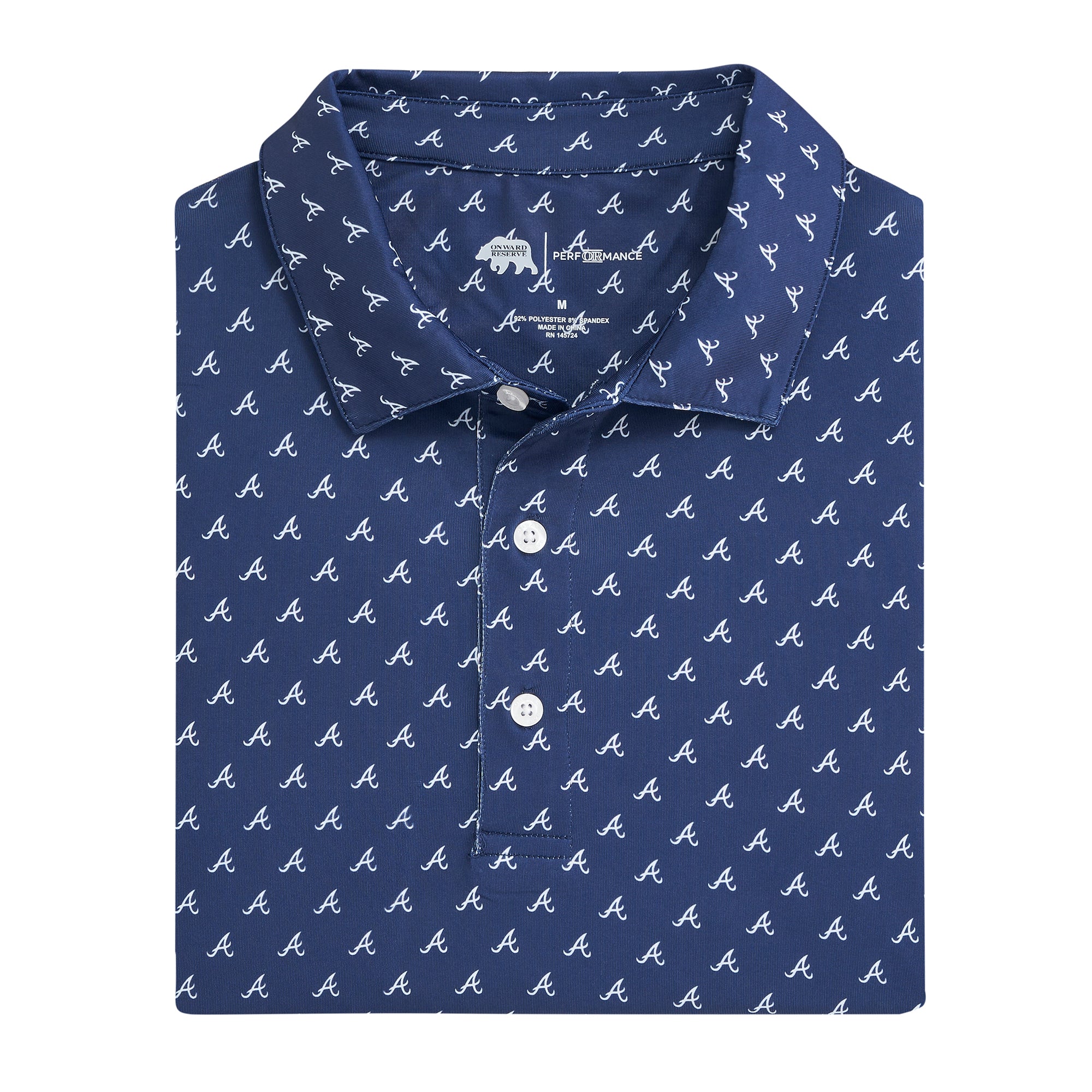 atlanta braves dress shirt MLB Bent Atlanta Braves Mens Long Sleeve Button Up Collar Dress Shirt Size