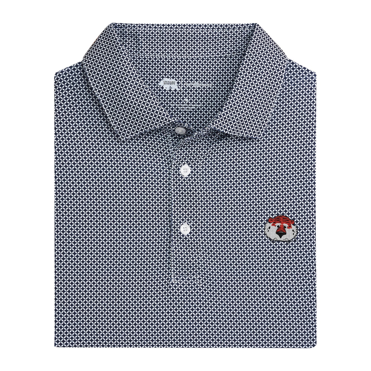 Aubie Scope Printed Polo - Naval Academy