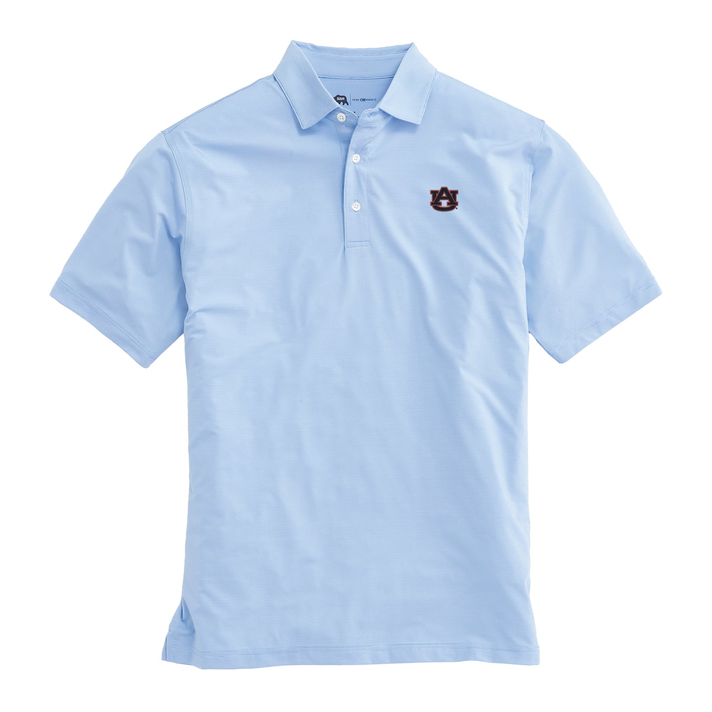Hairline Stripe Auburn Performance Polo