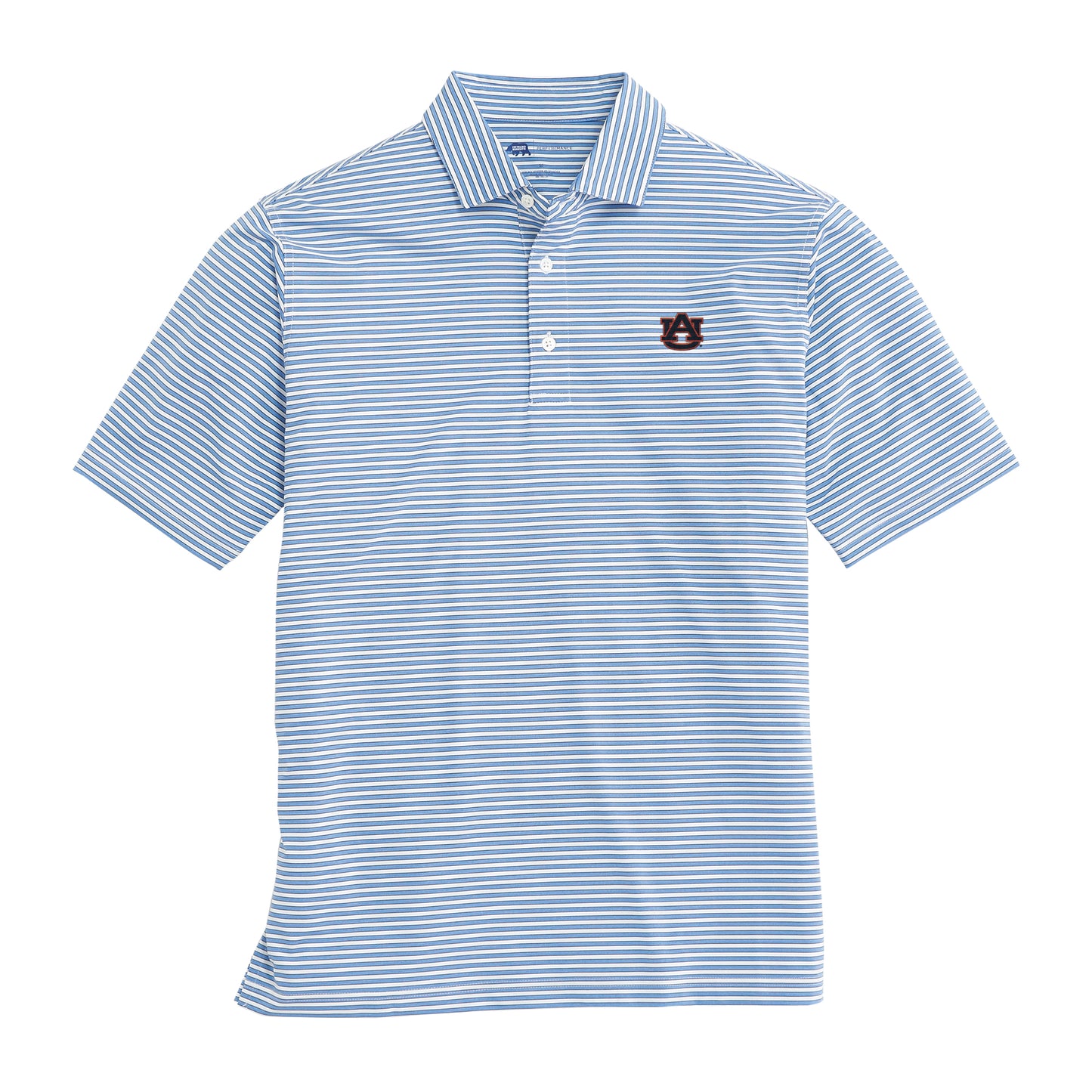 Auburn Mulligan Stripe Performance Polo