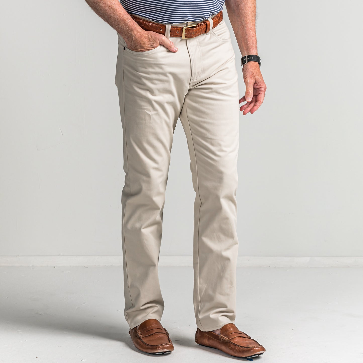 Classic Five Pocket Pant - Stone
