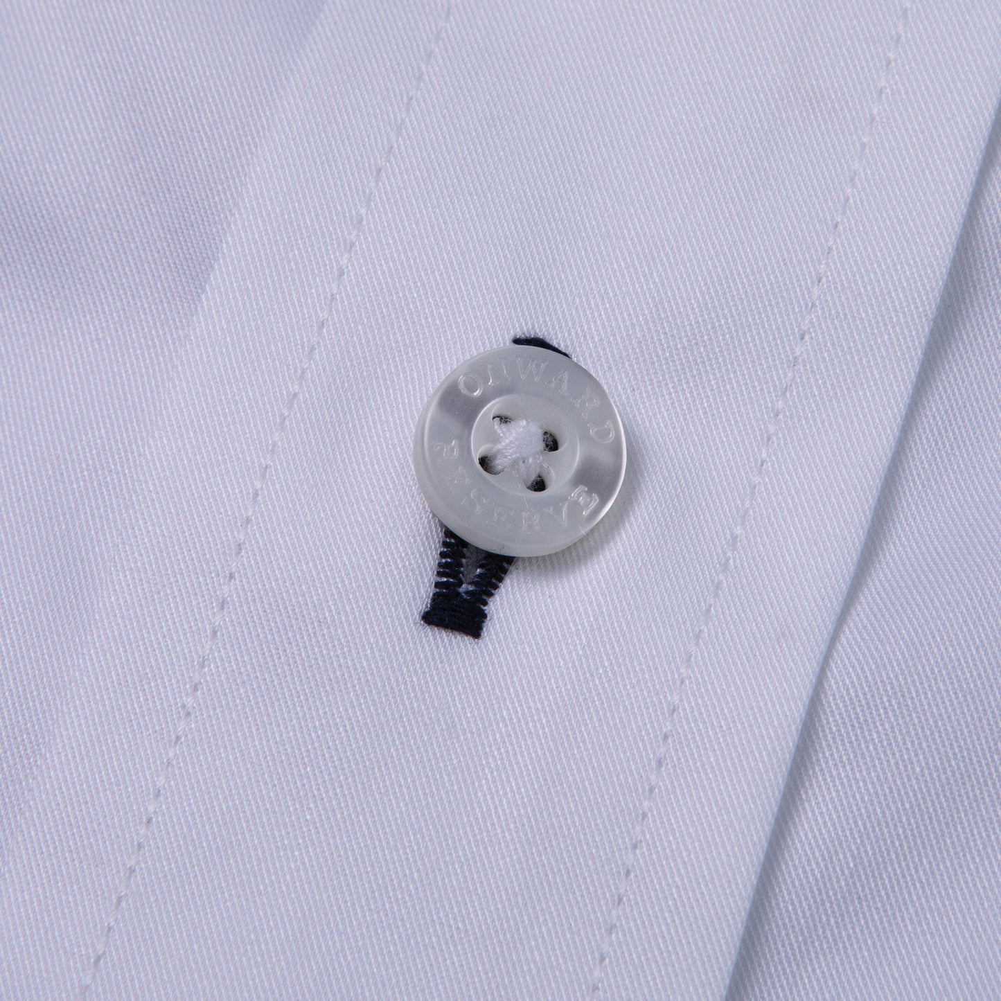 White Classic Fit Quad Woven