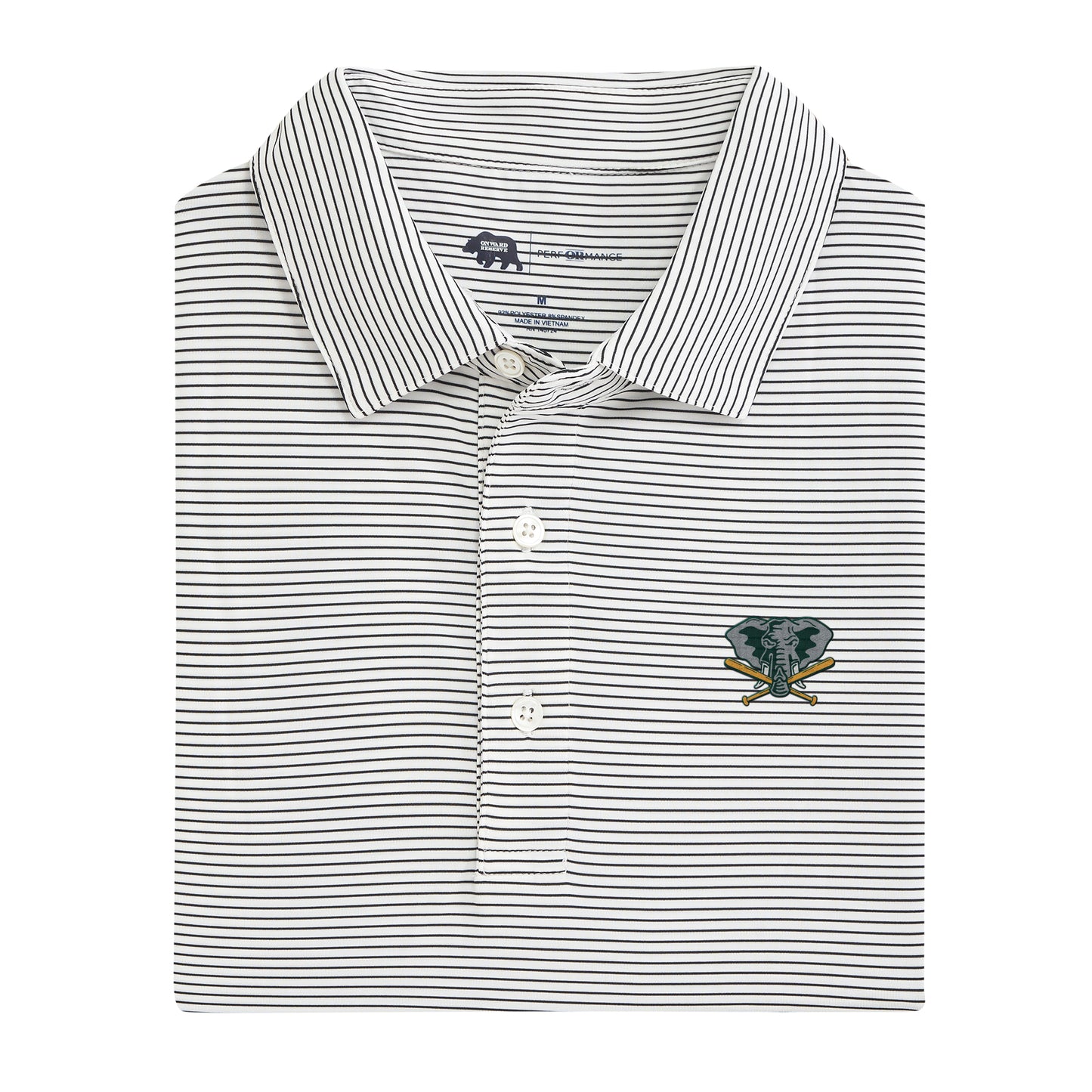 Oakland Athletics Cooperstown Birdie Stripe Performance Polo
