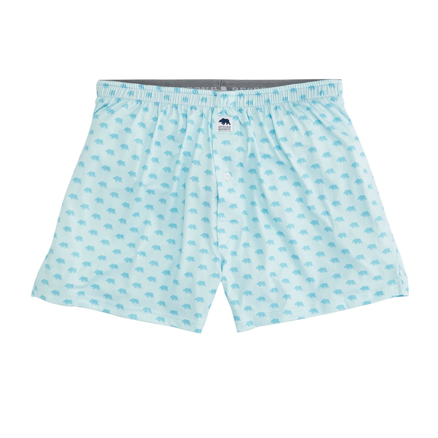 Bear Logo Performance Boxers - Delicate Blue