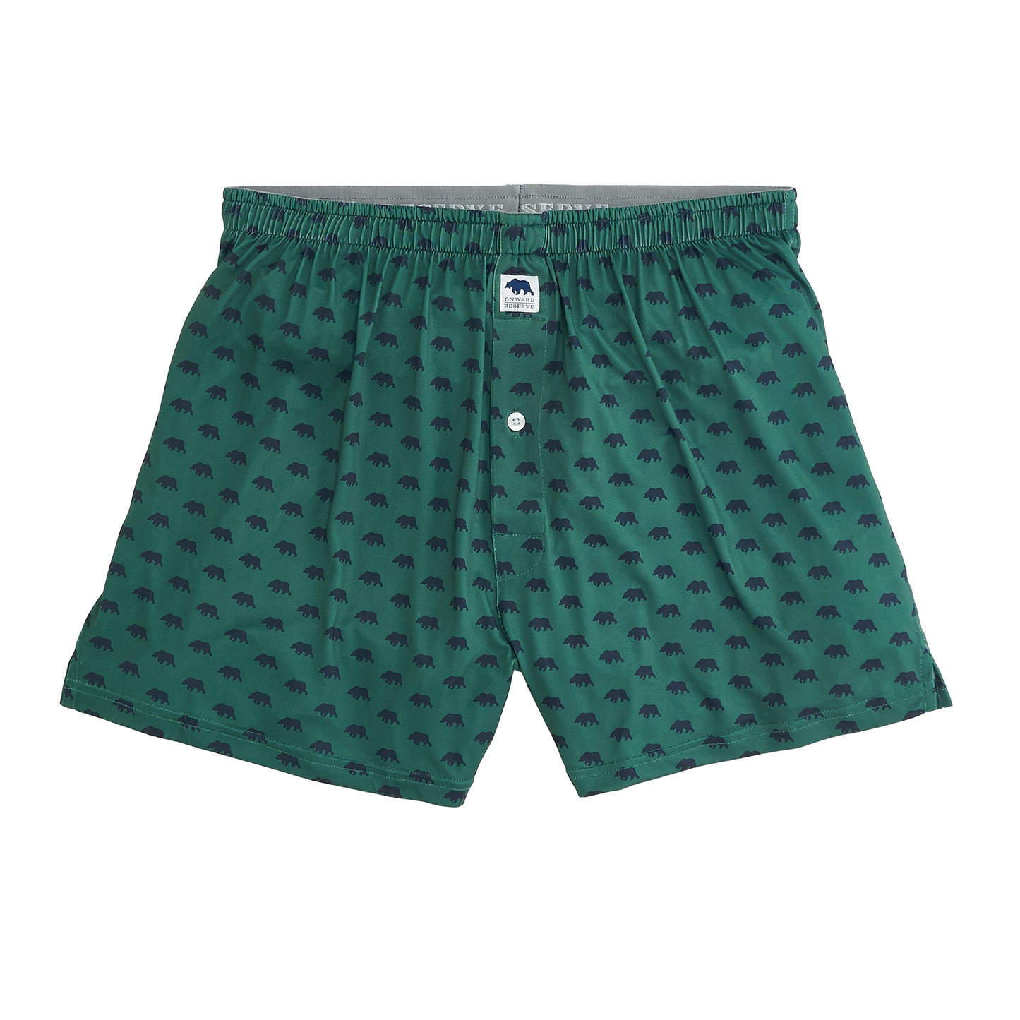 Bear Logo Performance Boxers - Posy Green