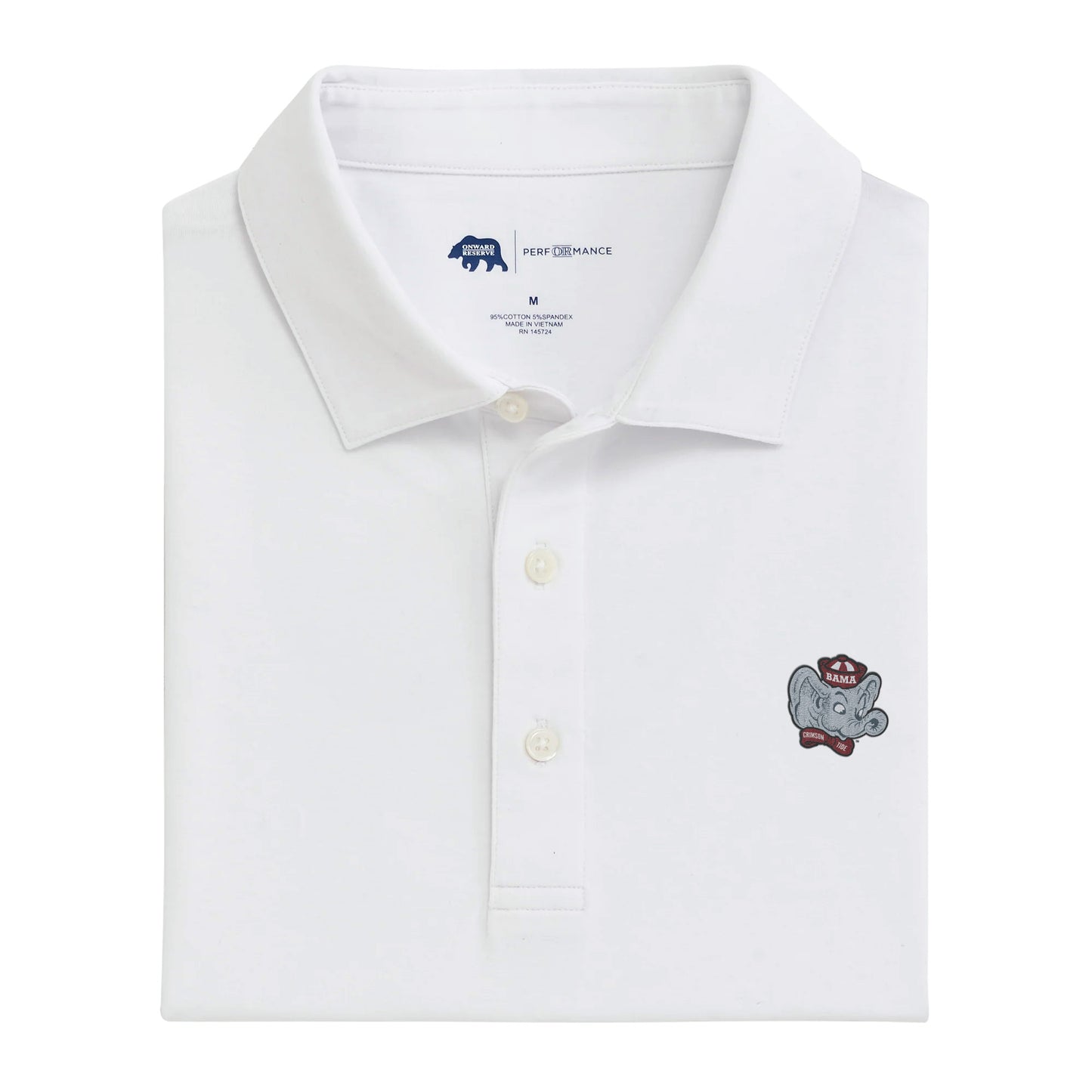 Big Al Solid Icon Polo - White