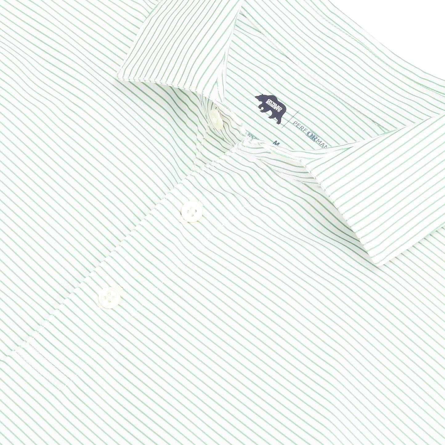 Birdie Stripe Performance Polo - Shale Green