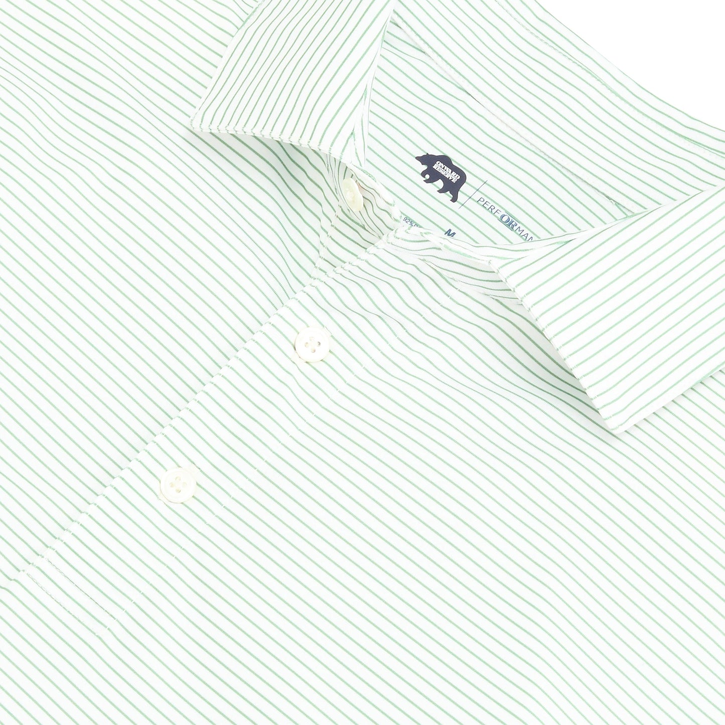 Birdie Stripe Performance Polo - Shale Green