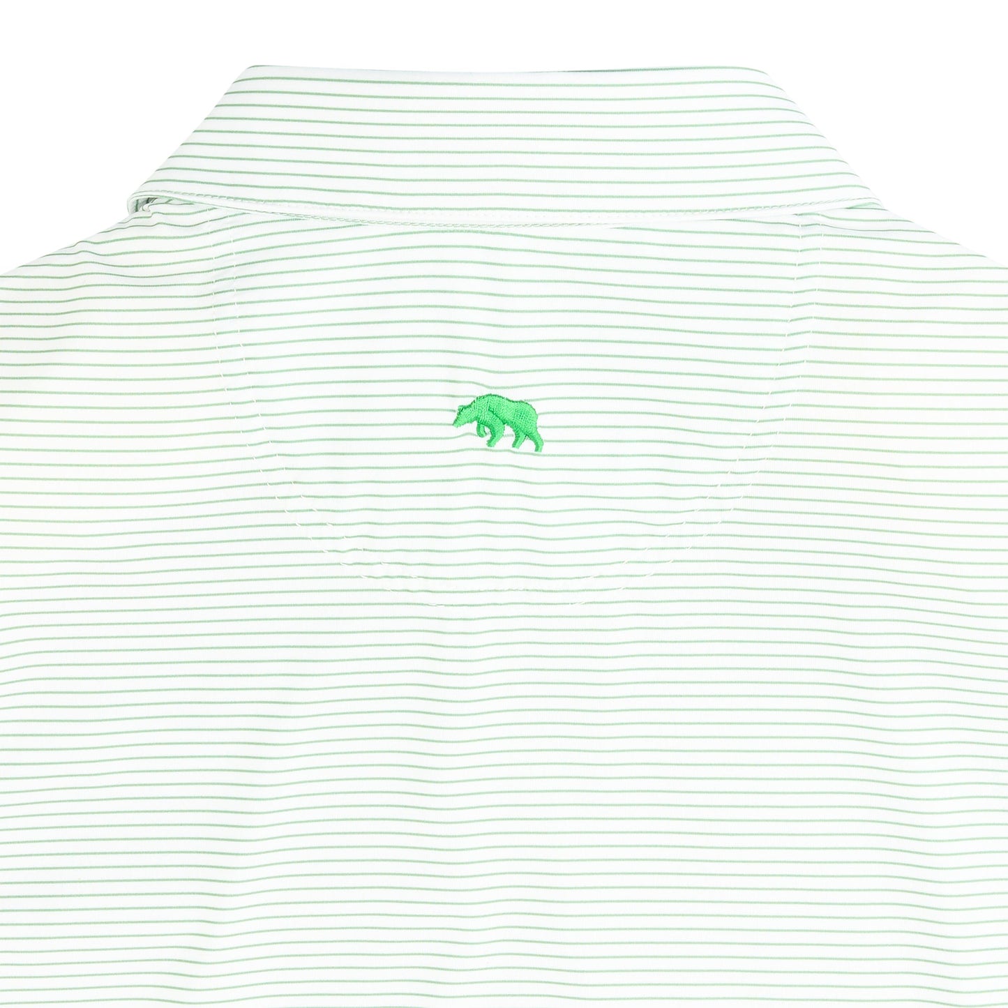 Birdie Stripe Performance Polo - Shale Green
