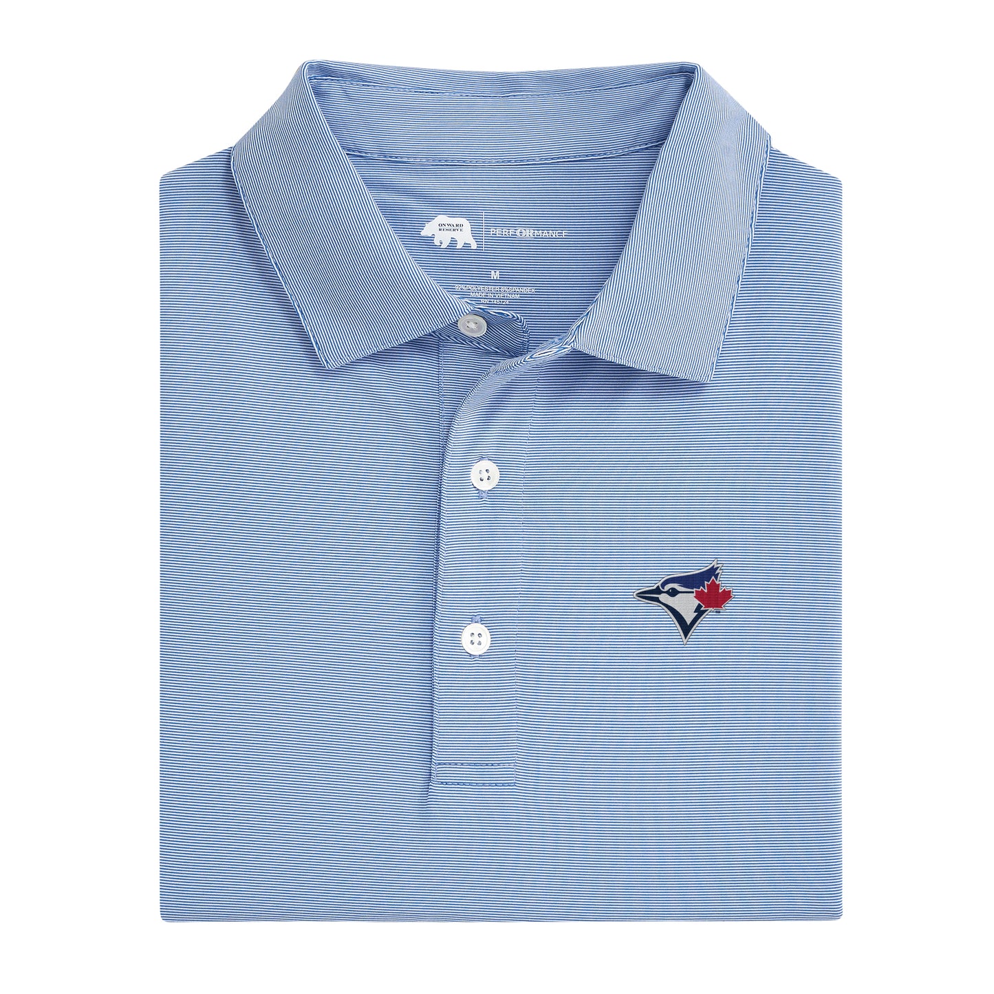 Toronto Blue Jays Hairline Stripe Performance Polo
