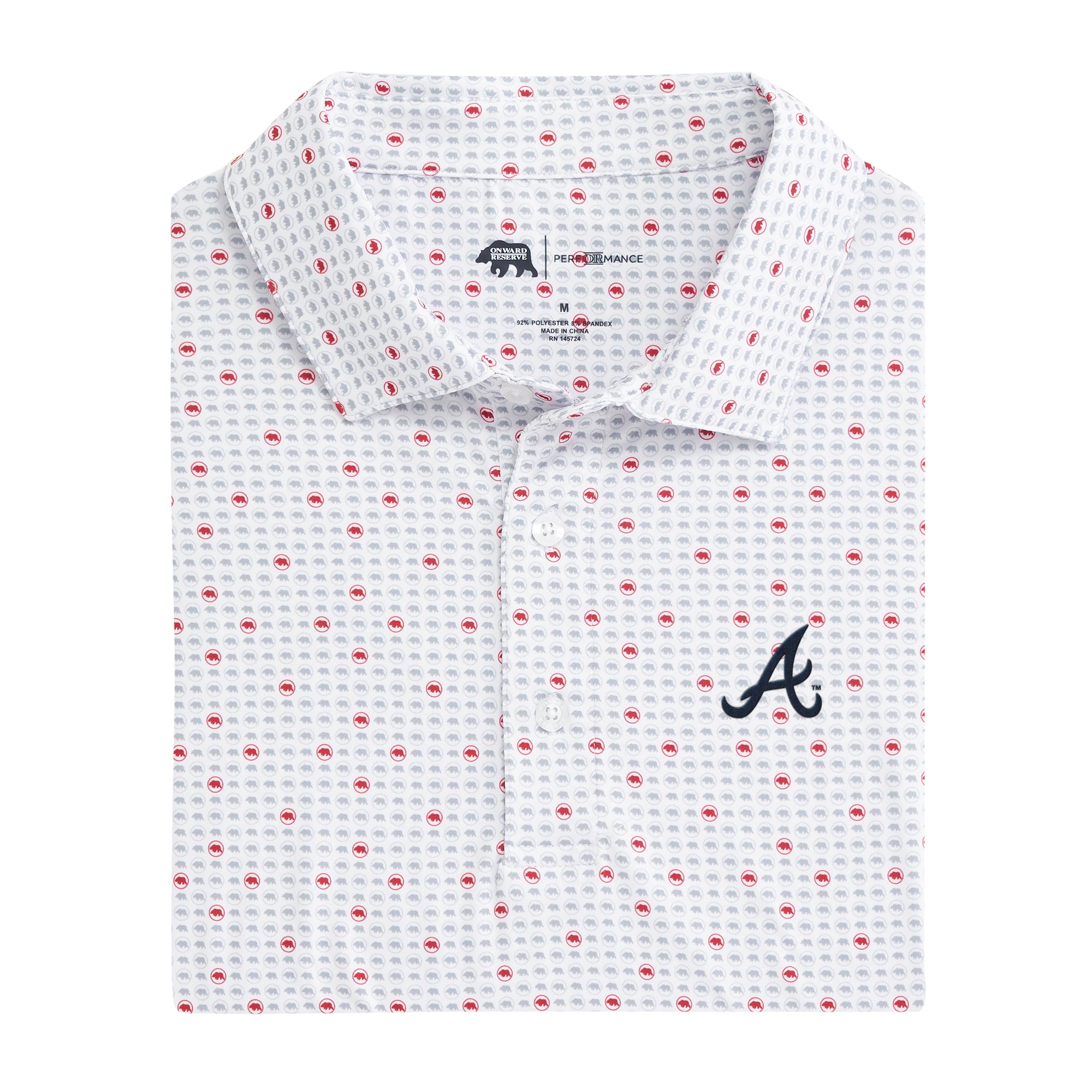 Atlanta Braves Ballpark Performance Polo Shirt · johnnie-O