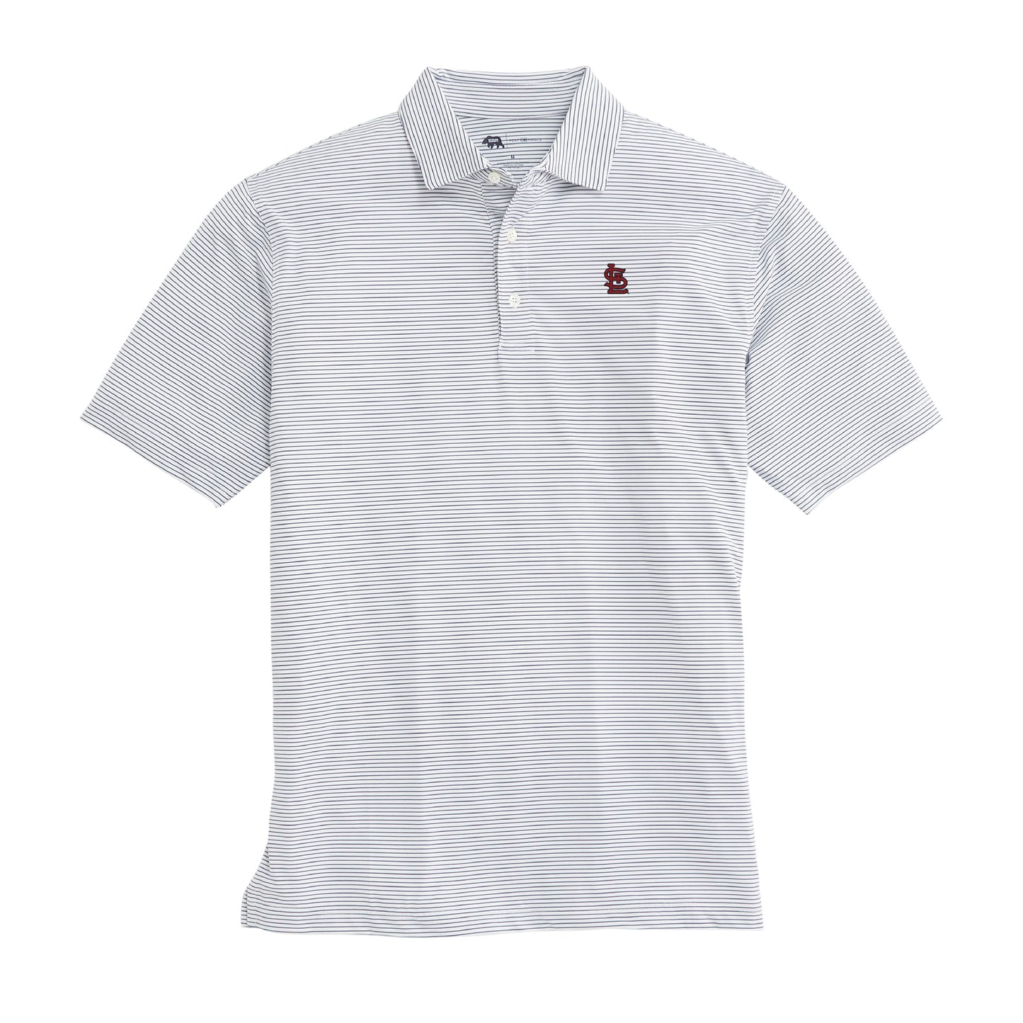 St. Louis Cardinals Birdie Stripe Performance Polo
