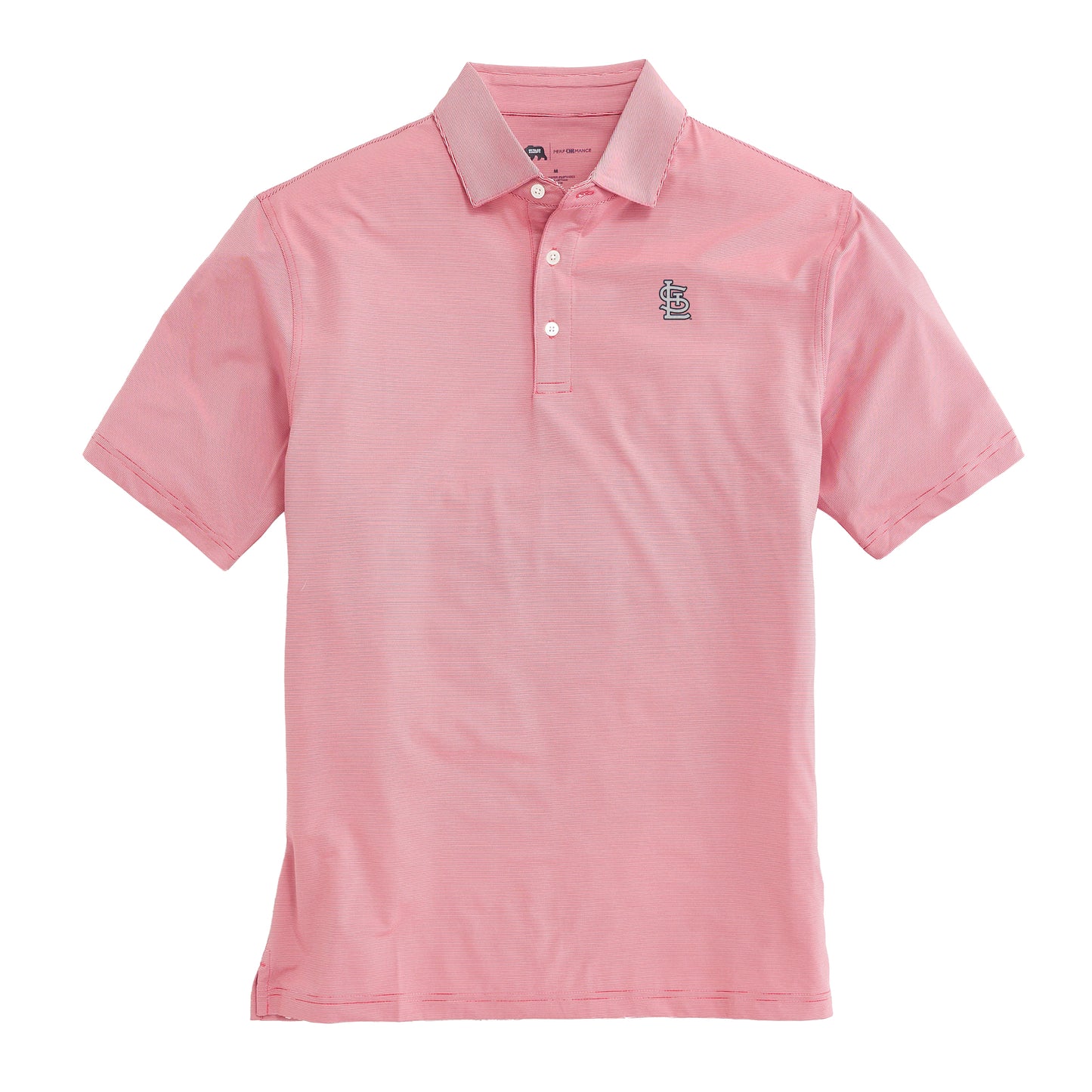 St. Louis Cardinals Hairline Stripe Performance Polo