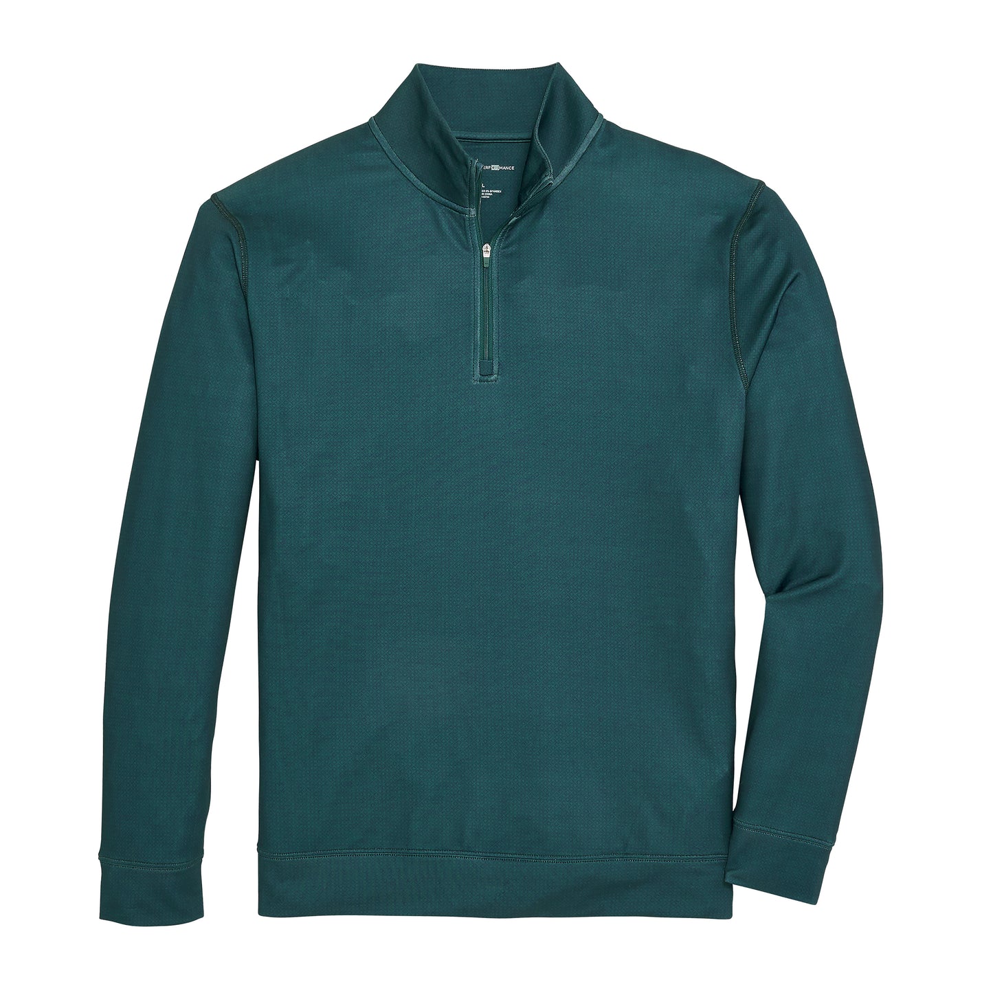 Cay Printed Performance 1/4 Zip - Mallard Green