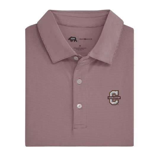 Hairline Stripe College Of Charleston Performance Polo