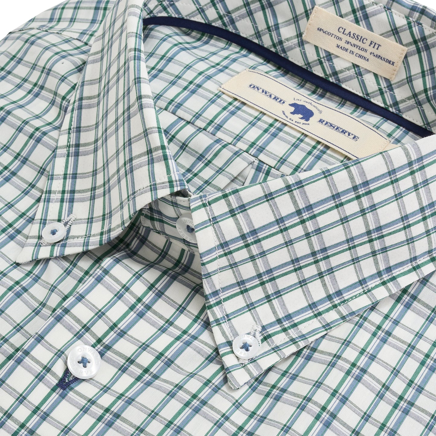 Galliot Classic Fit Quad Button Down