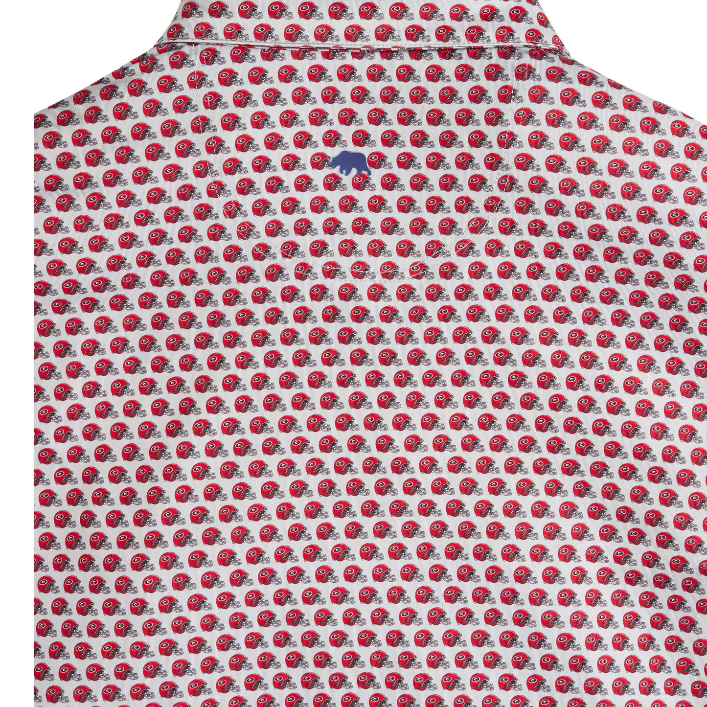 UGA Helmet Printed Polo