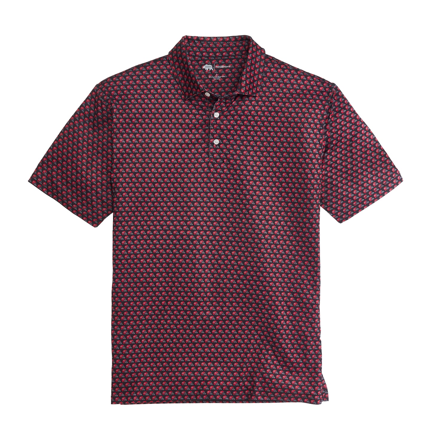 UGA Helmet Printed Polo