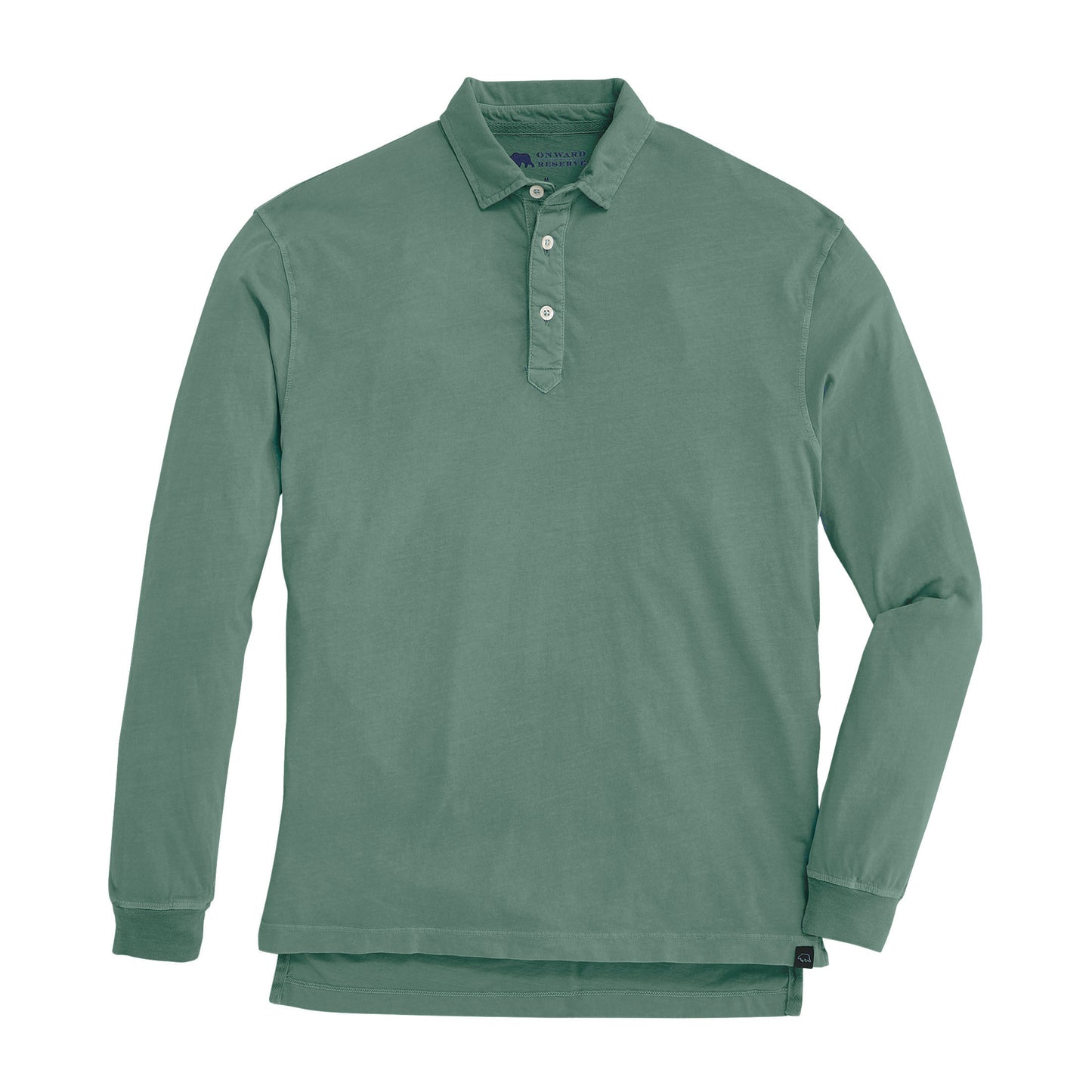 Perry Long Sleeve Polo - Dark Forest