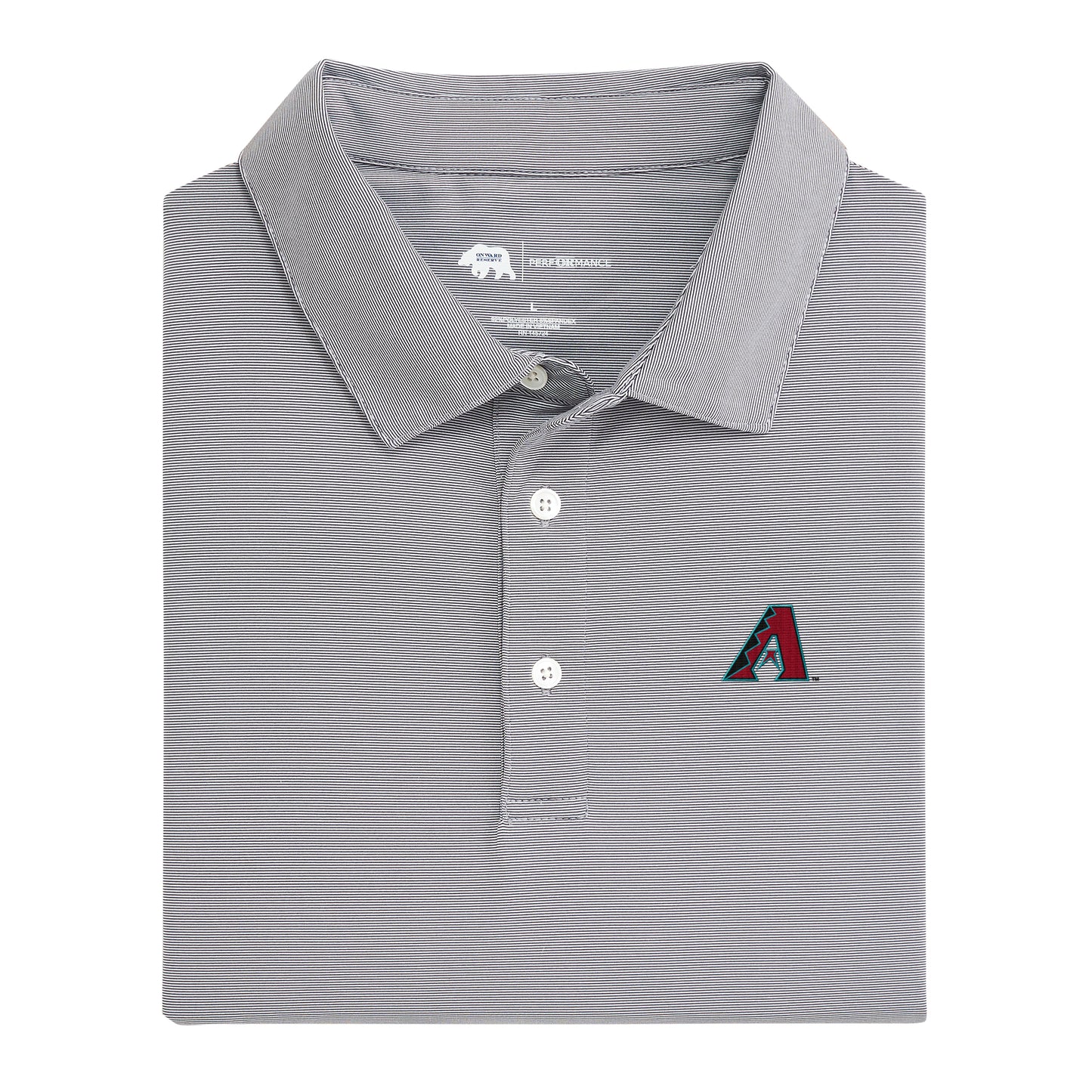 Arizona Diamondbacks Hairline Stripe Performance Polo