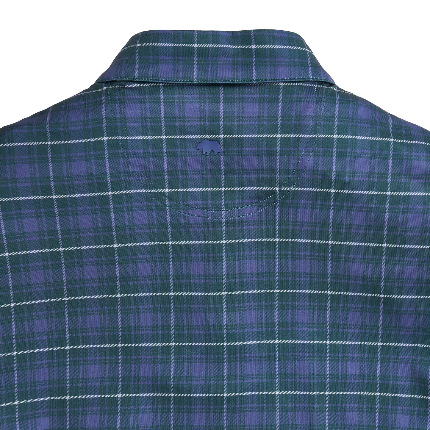 Dutton Plaid Printed Performance Polo