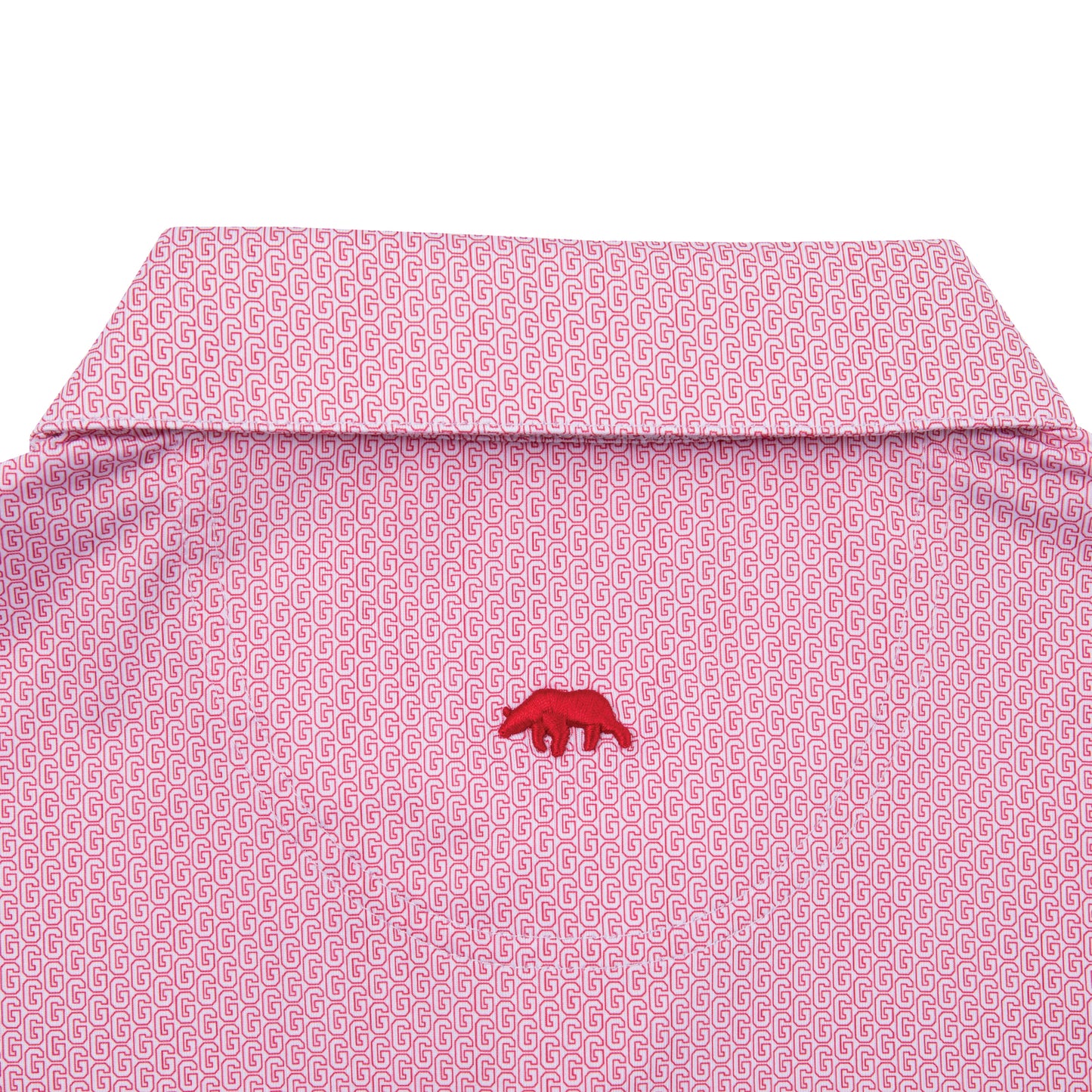 Georgia Vintage G Printed Performance Polo - White