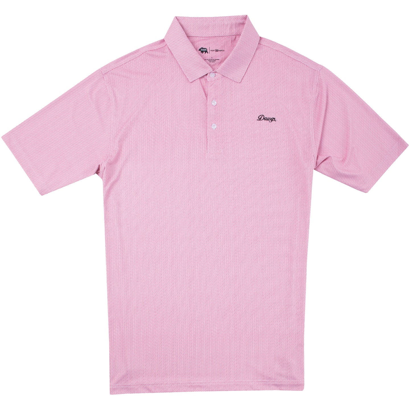 Georgia Vintage G Printed Performance Polo - White