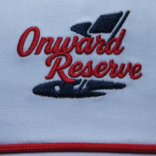 Onward Reserve Golf Rope Hat - Lake Blue Hat/Red Rope