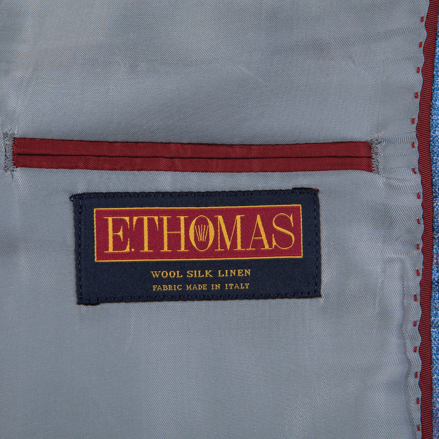 E. Thomas Sky/Cabana Pink Plaid Sport Coat