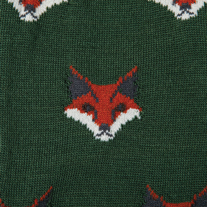 Green Fox Wool Sock