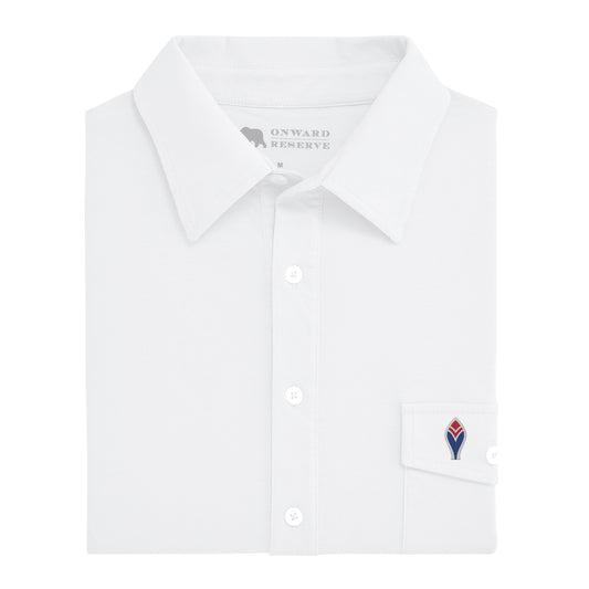 Cooperstown Feather Old School Polo - White