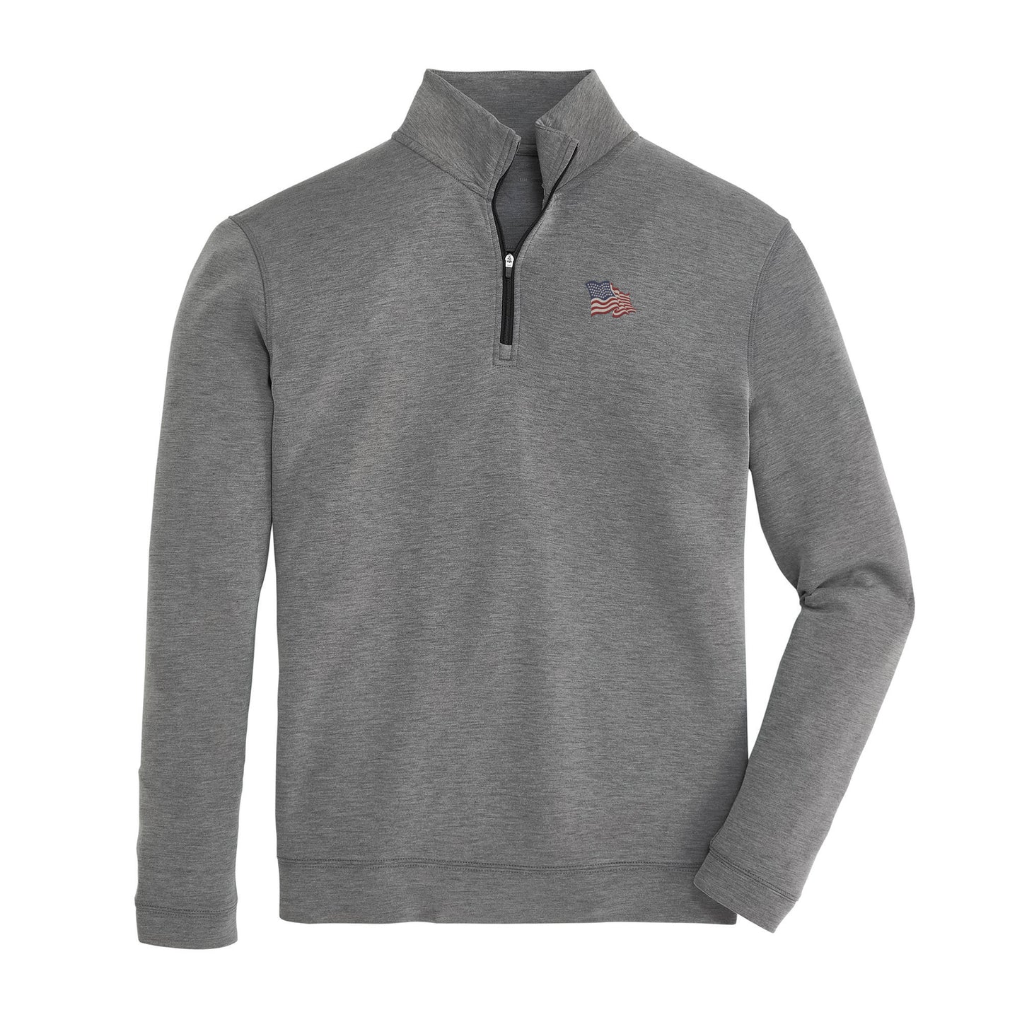 Vintage Flag Yeager Performance Pullover - Charcoal