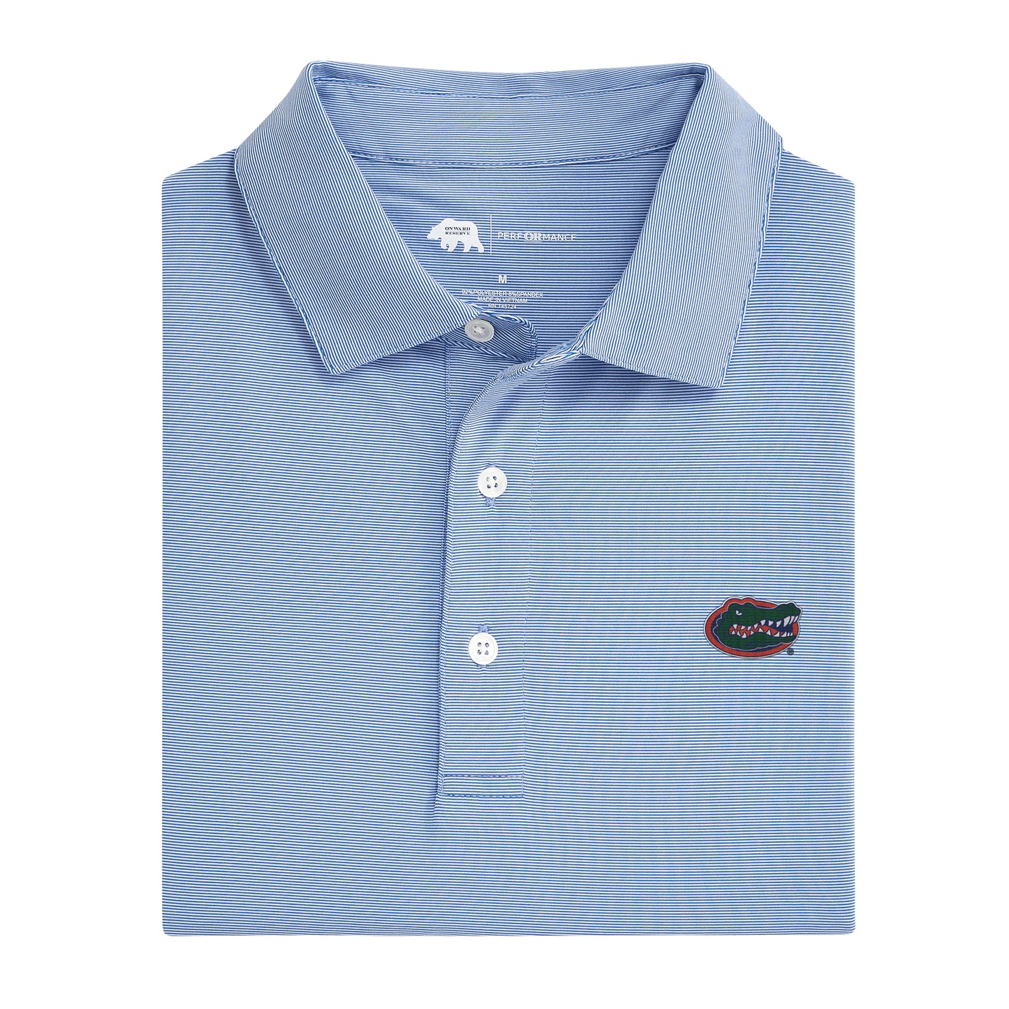 Florida Gator Hairline Stripe Performance Polo