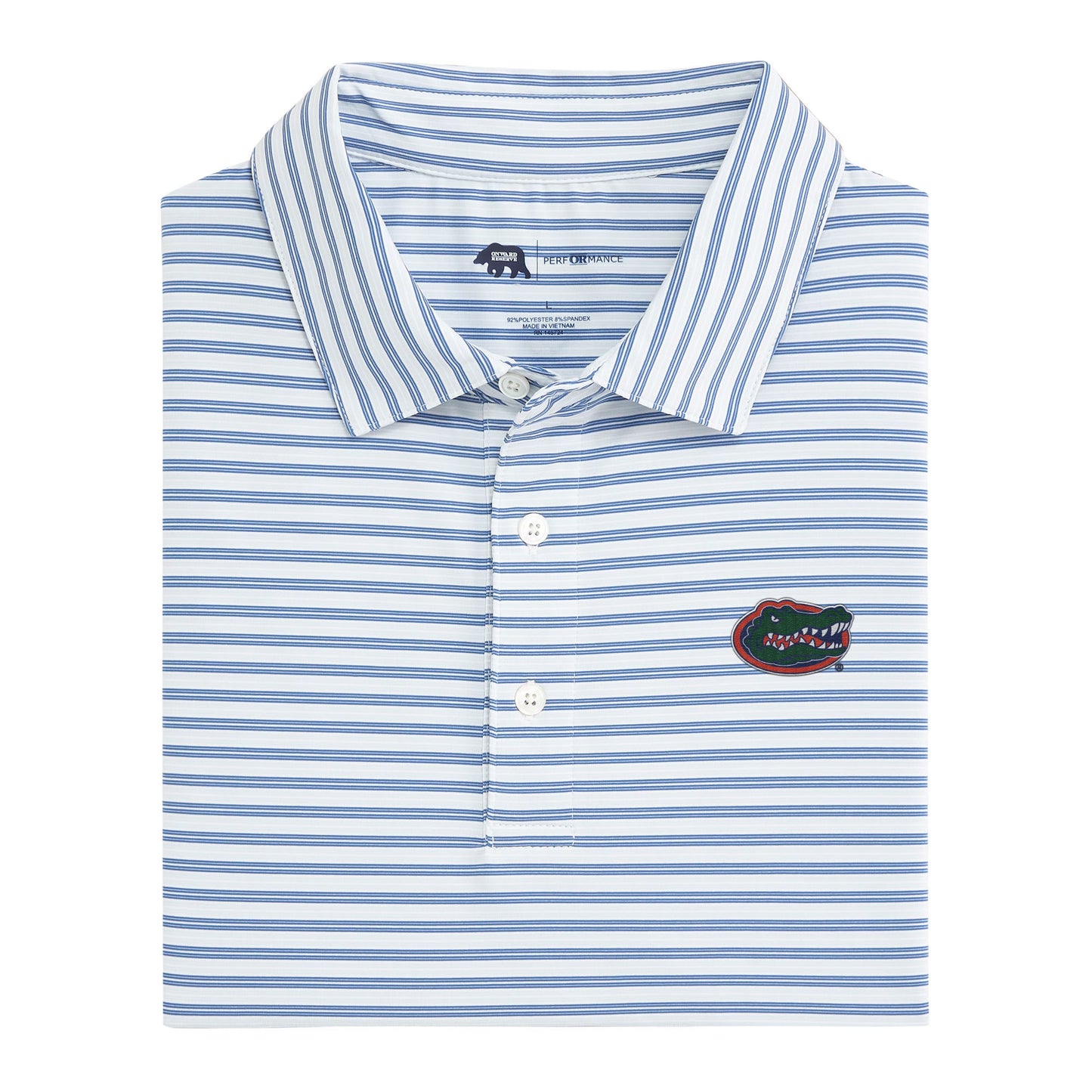 Wedge Stripe Florida Performance Polo