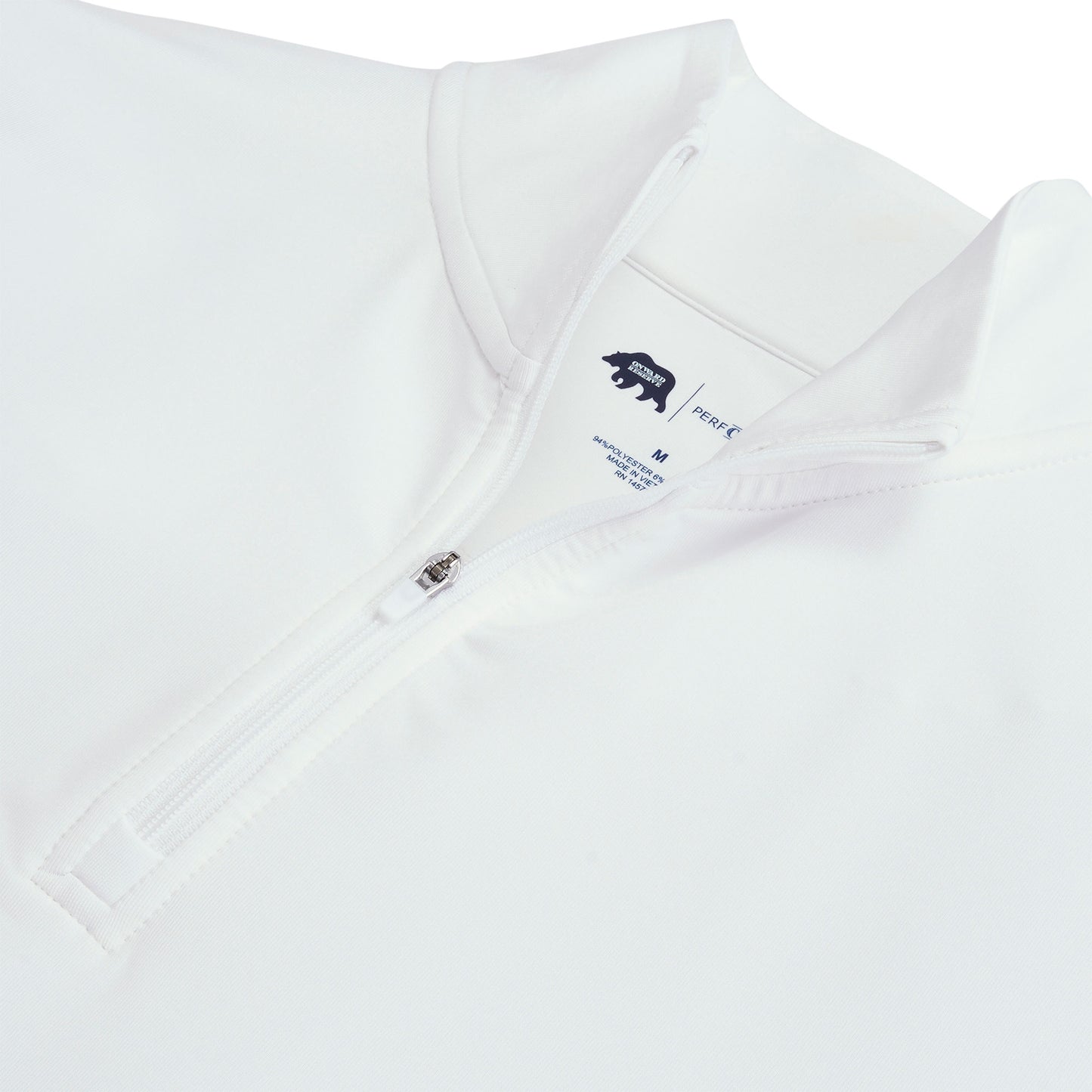 Flow 1/4 Zip Pullover - White