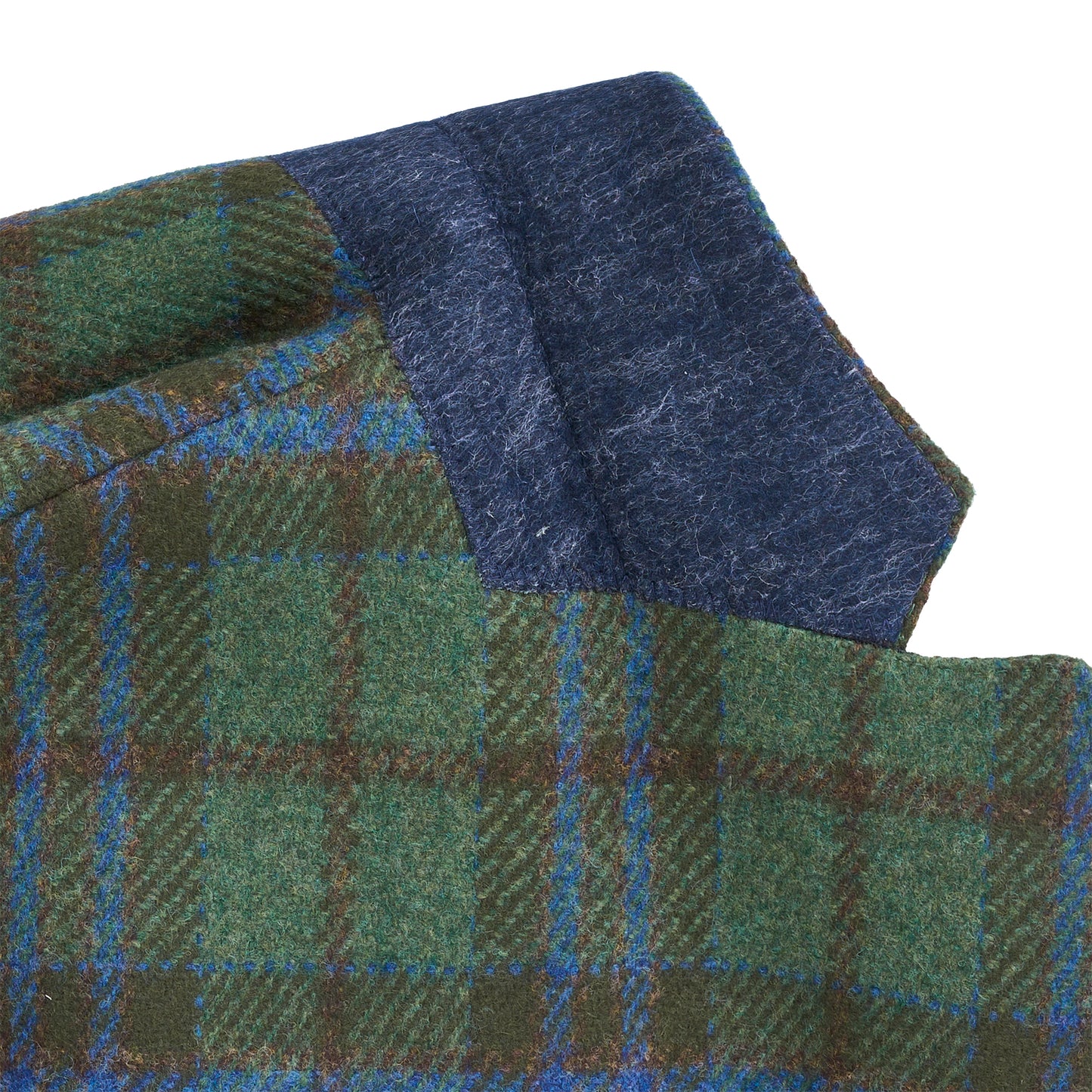 Fox Brothers Forest/Marina Plaid Sport Coat