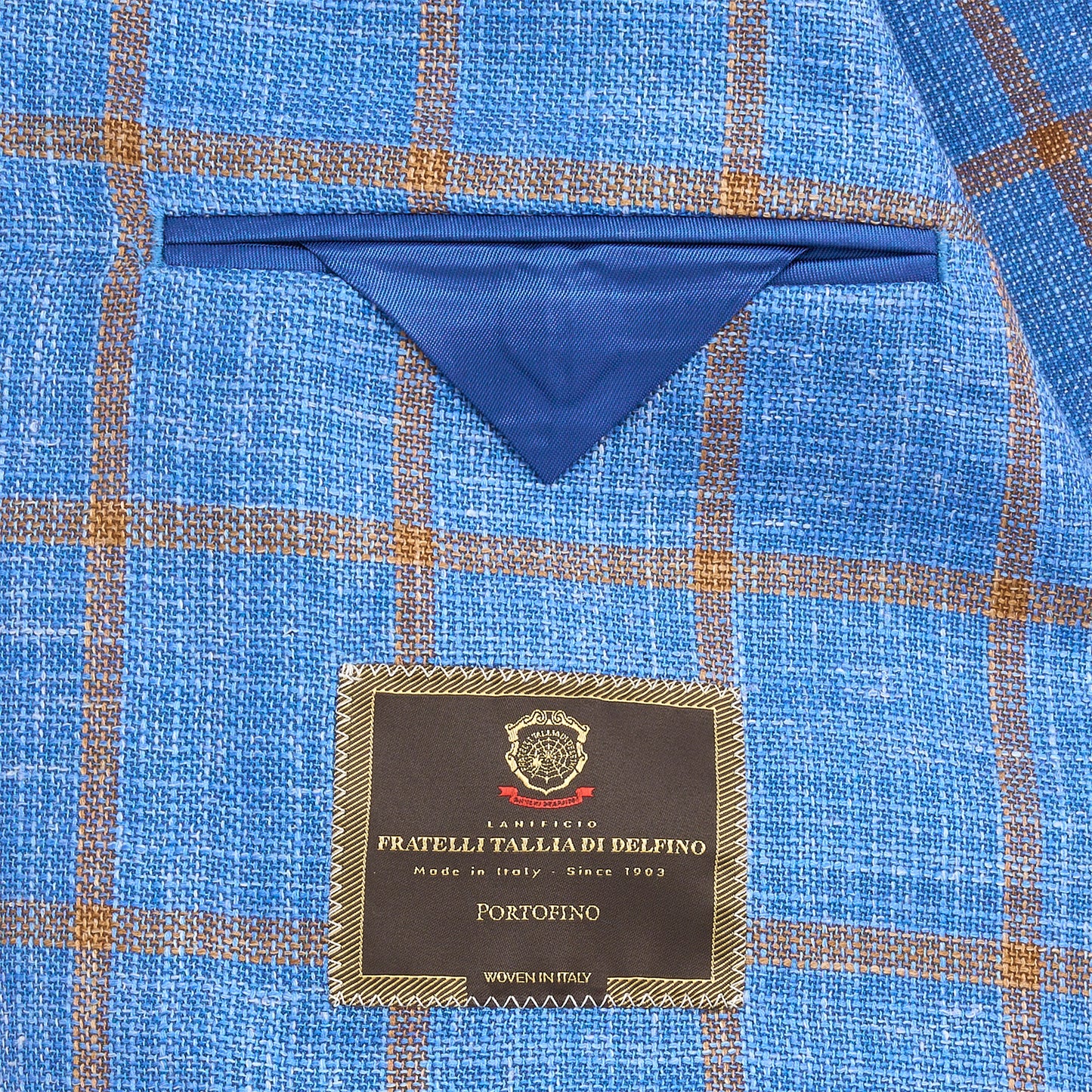 Fratelli Lichen Blue Windowpane Sport Coat